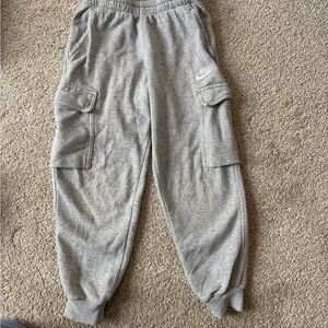 Nike Kids Light Gray Cargo Sweatpants